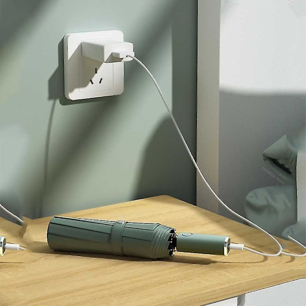Xiaomi Automatisk Foldeparaply Med LED-lys Vindtæt Stor Regnparaply Bærbar Udendørs Parasol Til Mænd Kvinder 10 Ribber