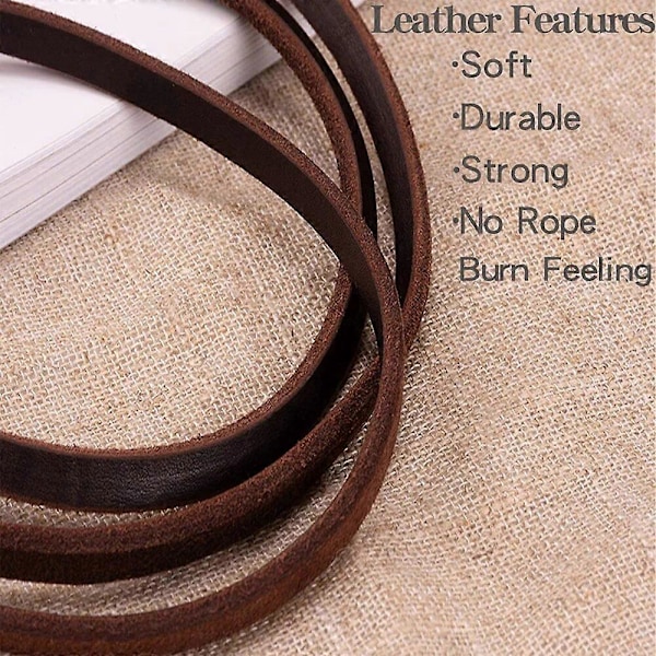 130cm 180cm Ægte Læder Lille & Mellem Hundesnor Håndlavet Holdbar Bærbar Let Blød Ægte Læder Snor til Små Hunde Katte