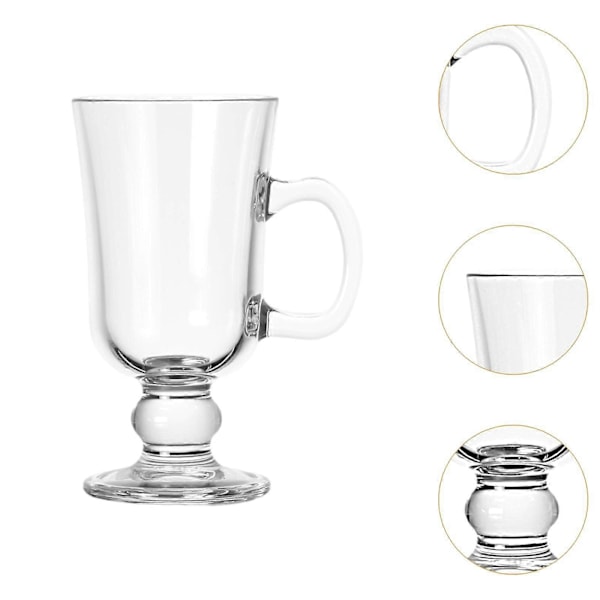 Irländsk Kaffemugg Drickkopp PC Multifunktionell Transparent Enkel Fotad Espressokopp Klar Kaffekopp för Dryck Hem Latte
