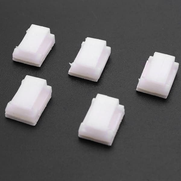 Selvklebende kabelholder, 7 mm bredde, 150 stk