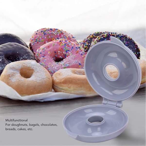 2 STK Donut Rund Bageform ABS Donut Kageform Bageplade til Bagel Brød DIY Køkkenværktøj
