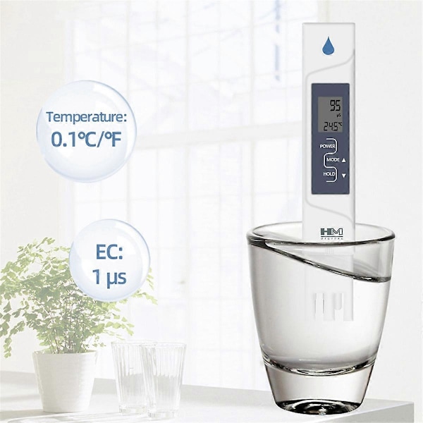HM DIGITAL 2-i-1 AquaPro Vandkvalitetstester AP-2 EC og Temperatur med Automatisk Kalibrering