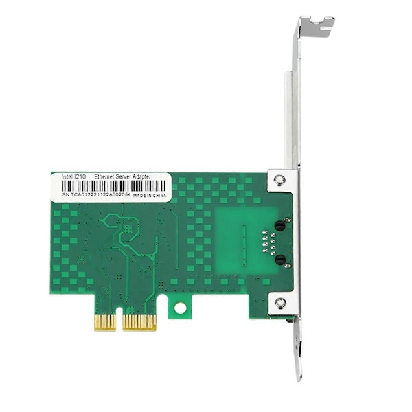 PCI Express Nätverkskort PCIE X1 till RJ45 Gigabit Ethernet Nätverksadapter för Intel I210 Chip 1000Mb