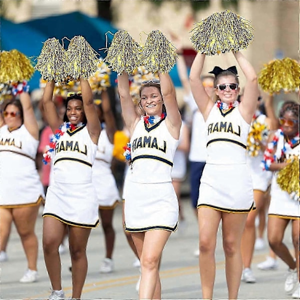 12 kpl Kestäviä kevyitä cheerleader-pom pomeja (satunnaisia värejä)