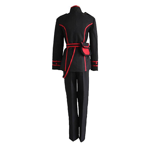 Anime D.gray-man Linali Lenalee Lee Allen Walker Cosplay kostumer Sort skoleuniform Qutfit jakkesæt Halloween Outfit Kjole paryk Female M