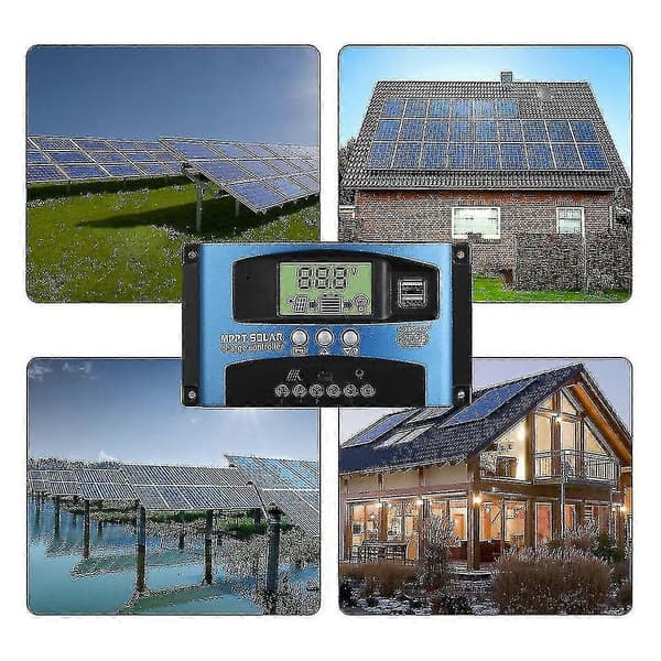 Solar Controllere Mppt 100a 80a 60a 50a 40a 30a Dobbelt Usb Lcd Display 12v 24v