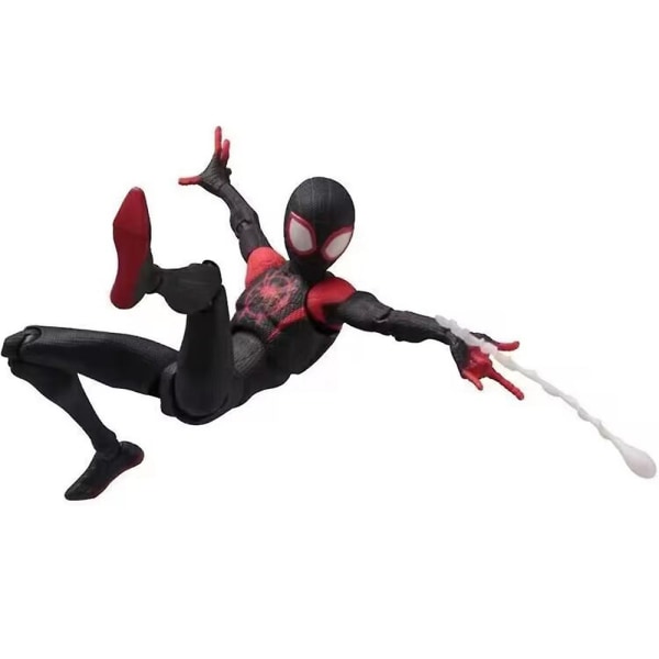 Spider-man: Across the Spider-vers Into The Spider Verse Miles Morales Actionfigur Set Fans Presenter Heminredning