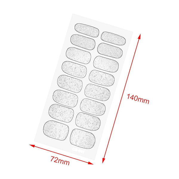 2 st Nagelstickers Nageltillbehör Press on Naglar, Gradientfärger, Hela Omslag 8 Blandade Storlekar Nageldekaler Nagelkonstdekoration för Hem DIY Nagelkonst