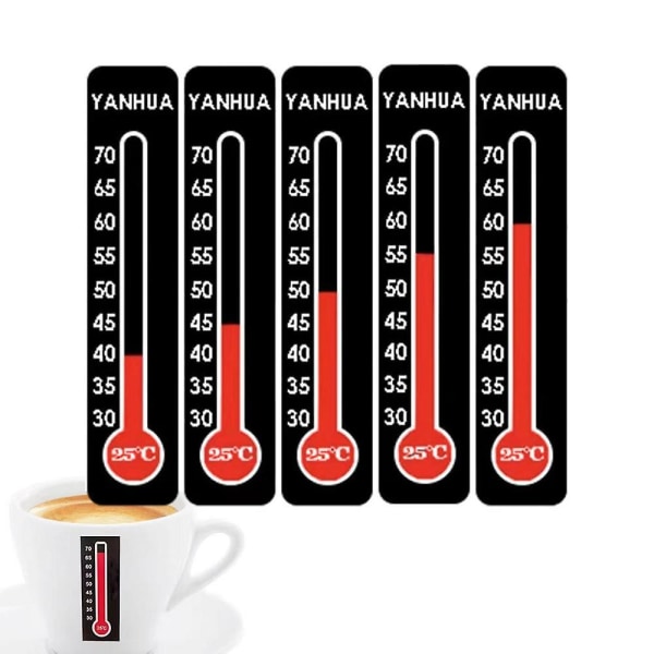 Stick On Temperatur Strips Klæbende Temperatur Strip Til Brygning 5 stk Aquarium Sticker Temperatur Display Klæber til Vin