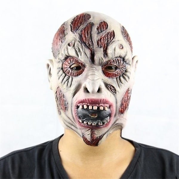 Halloween Mask Horror Cos Zombie Hovedbeklædning Skræmmende Horror Rekvisitter