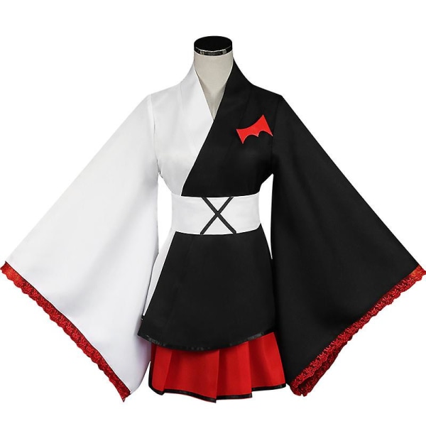 Anime Cosplay Kimono Monokuma Cosplay Seraph Of The End Kostym Uniform Outfit Set För tjejer Kvinnor L