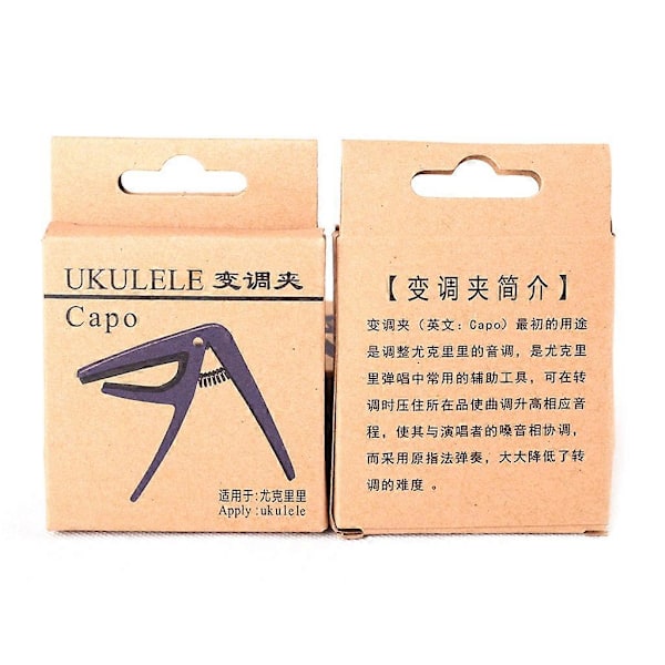 Professionell Ukulele Capo 4 Strängar Gitarr Capos Enhands Snabbväxel