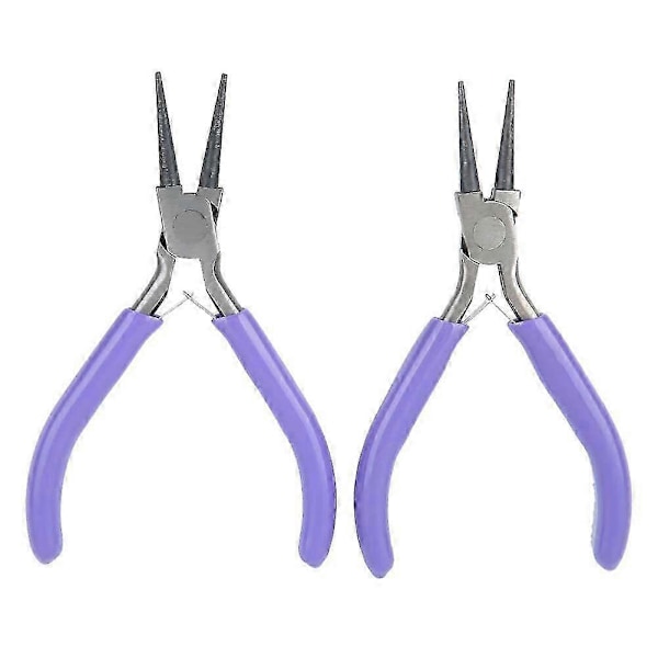 2 st/set Portabla DIY Mini Rundtång Verktyg Smyckestillverkning Tång Tillbehör
