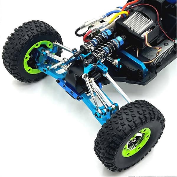 RC Bil Opgradering Fast Stang Styregruppe Servo Arm Sæt Blå