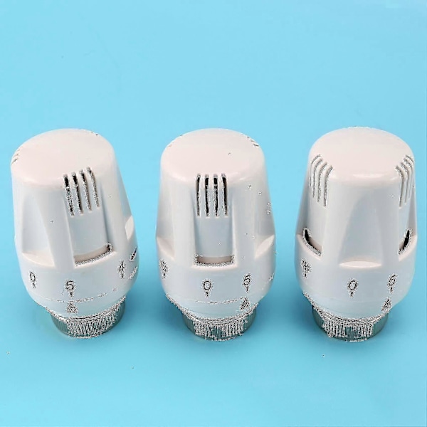 3 stk. Termostat Radiatorventil Trv Termostatisk Hode Radiator
