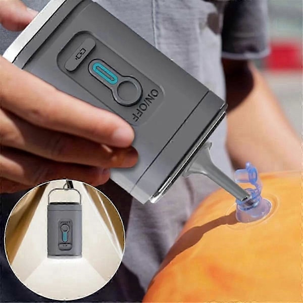 Udendørs USB Luftpumpe Luftkompressor Egnet til Oppustelig Båd Luftmadras Vakuum Kompressionspose Campingbelysning
