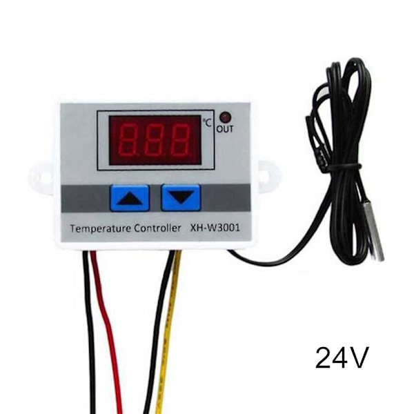 Digital Temperaturregulator Mini Måling med LCD-display til Akvarium