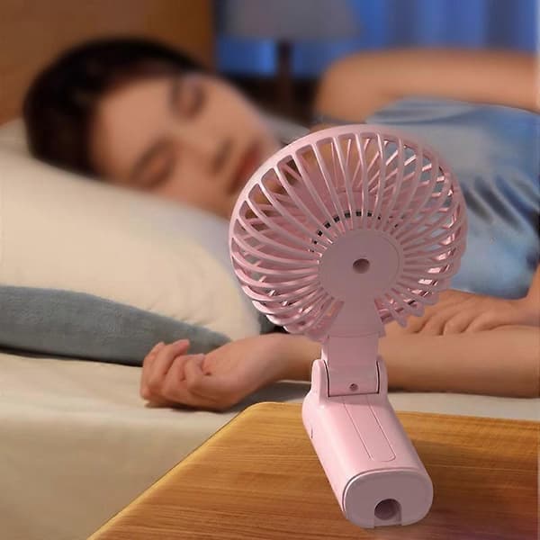 Foldbar USB Paraply Ventilator, 1 Stk, Plastikmateriale, 11 x 20,5 cm