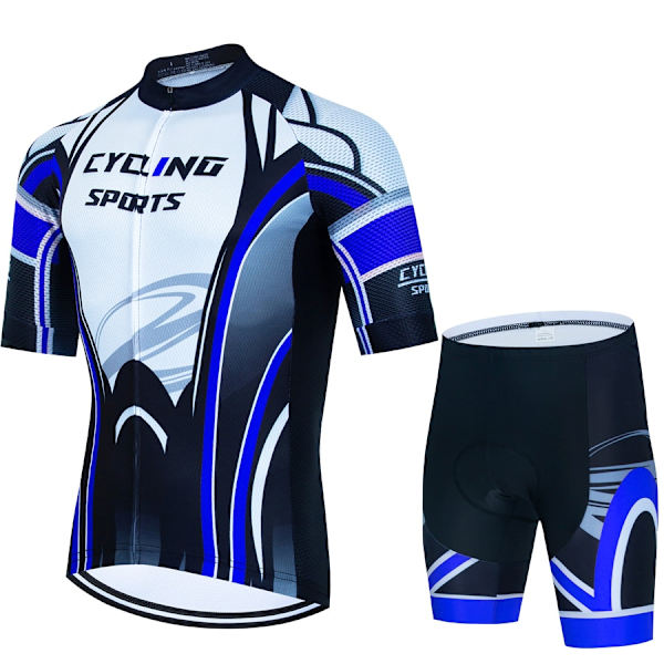 CYKLOPEDIA Sports Set Herr Cykelkläder 2023 Cykel Haklapp Blus Cykel Kläder Man Sommar Byxor Gel Shorts Mtb Tricuta Teams Red Asian size - M