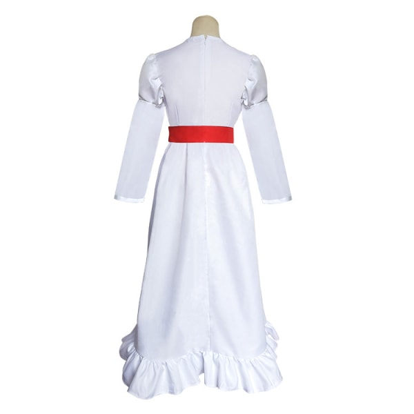 ConjingDoll Annabell Halloween Horror White Dress Cosplay -asu XXL