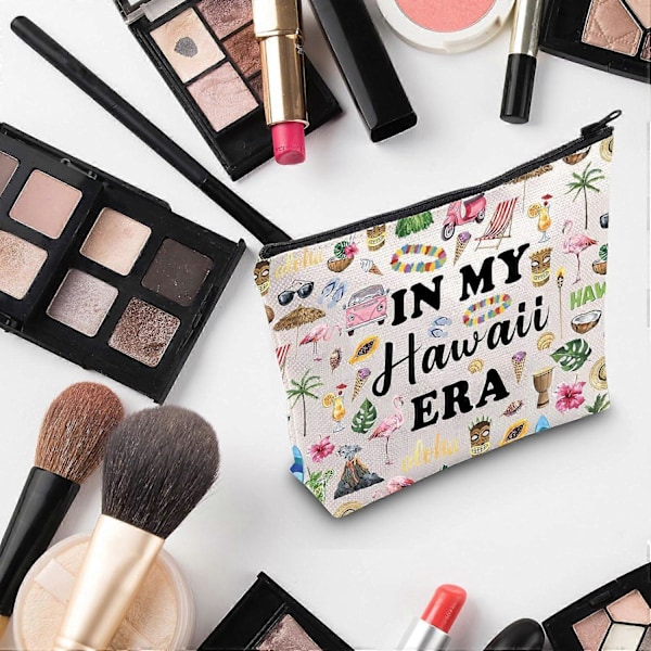 Hawaii Elsker Gave I Min Hawaii Æra Makeup Taske Hawaii Rejse Kosmetiktaske Hawaii Ferie Gave (I Min Hawaii Æra)
