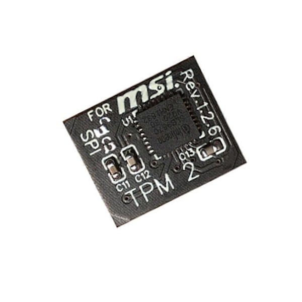 TPM 2.0 Krypteringssikkerhedsmodul Fjernkort 12 Pin SPI TPM2.0 Sikkerhedsmodul til MSI Bundkort
