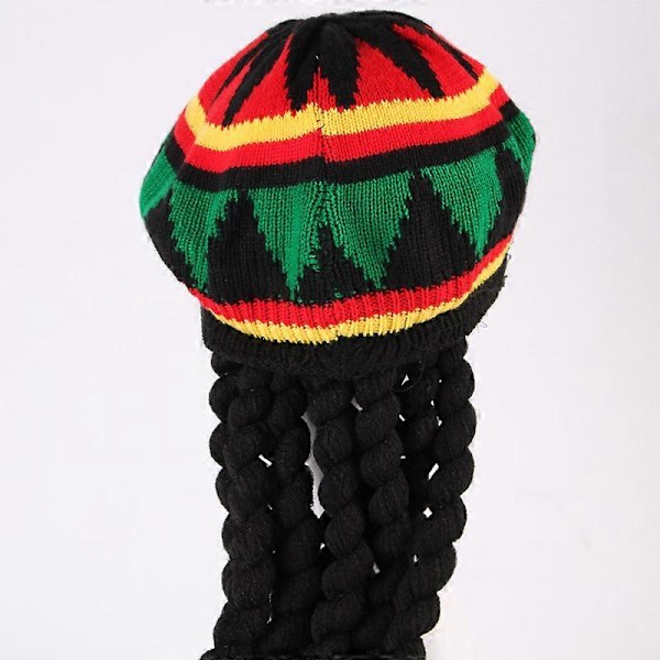 Halloween Jul Julegaver Dekoration Cos Paryk Fletning Stråhat Beret Dreadlocks