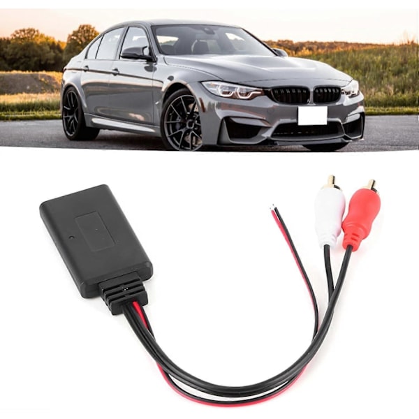 Bluetooth AUX Receiver Modul - Bluetooth Adapter, 2 AUXIN Adapter, AUX Audio 2 Auxiliary Kabel Bilradio Konnektor til Bil Audio