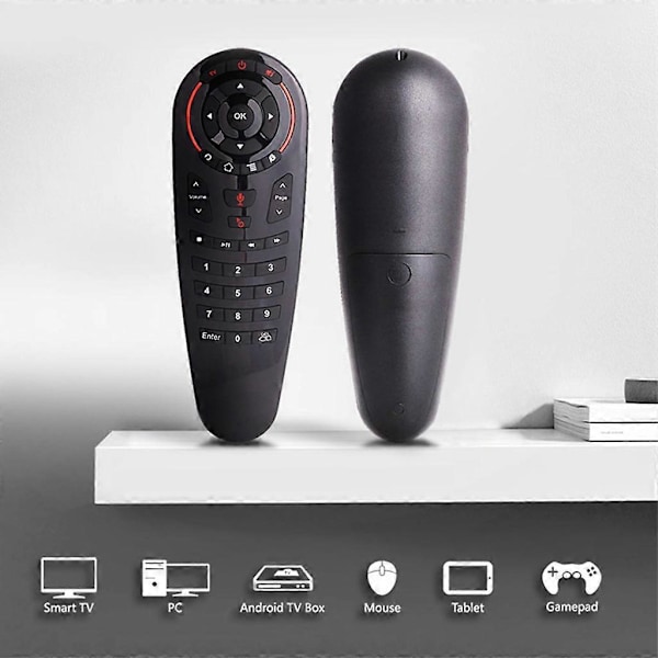 Professionell G30S Fjärrkontroll för Android TV-box, IR, Inlärning, 2.4G