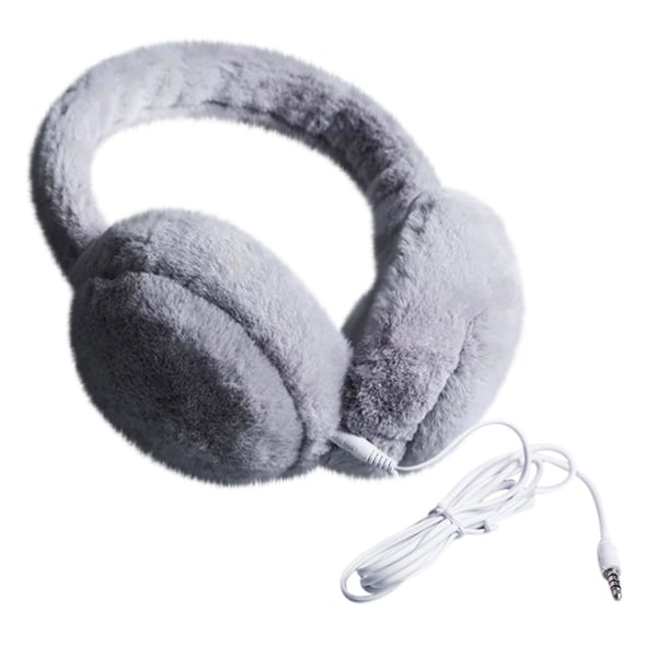 Bluetooth 5.0 hörlurar med varma hörselkåpor, vinter utomhus hörlurar, varma och förtjockade hörlurar, Bluetooth 5.0 hörlurar Gray