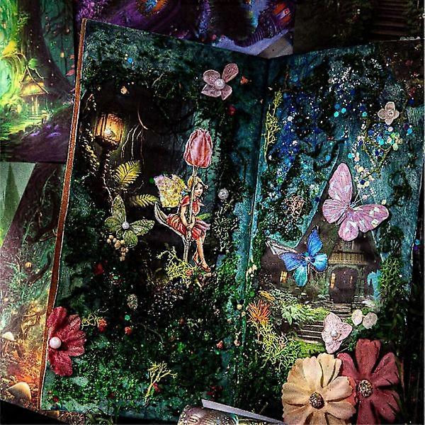 Scrapbook Pysselpapper Kit Material Decoupage Papper Magi