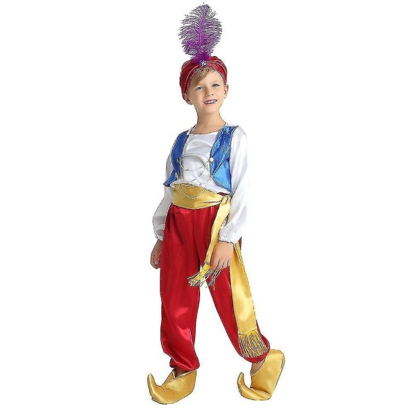 Halloween Aladdin Magic Lamp Barn Cos Kostyme M