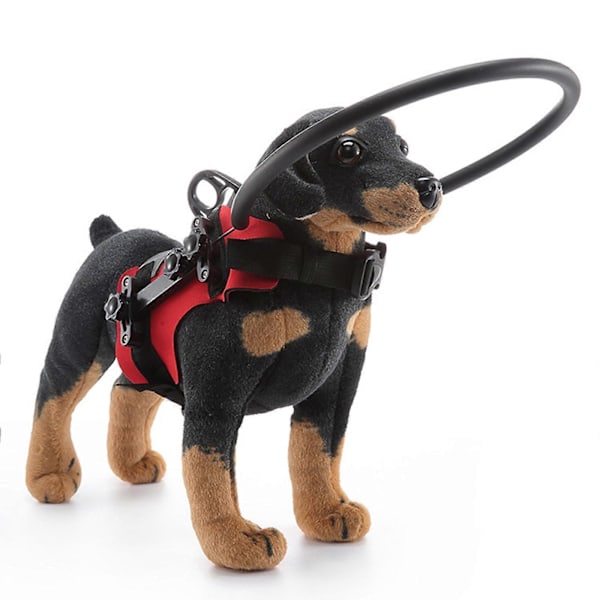 Blindhundsele Guiding Device Blindhund Halo Justerbar Halo för Blinda Hundar Bygg Självförtroende