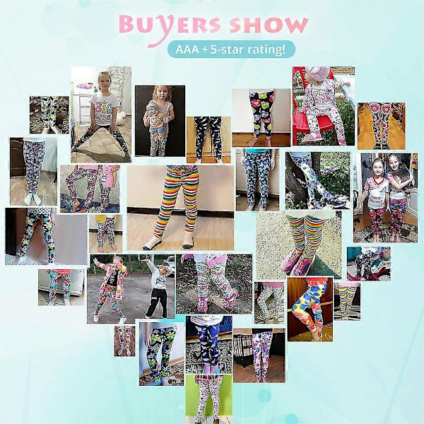 Guoguo Flickleggings Vår Sommar Tunn Flicka Pennbyxor Barn Byxor Flicka Casual Tryckleggings