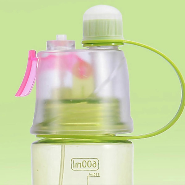 Stor 600ml Klar Vattenflaska i Plast för Vandring, Sport och Picknick