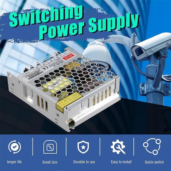 Mean Well LRS Switching Strømforsyning, LRS-50-12 50W 4.2A Transformator