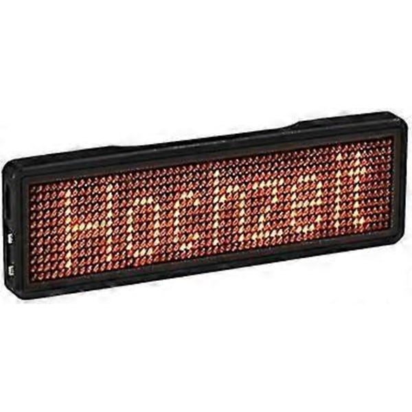 LED Bluetooth Oppladbart Navneskilt - DIY Programmerbar Rullende LED Lysskilt Meldingstavle Display, Type 2