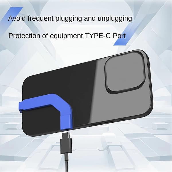 U-formad Laddport Adapterkabel Typ-C 90° 60W