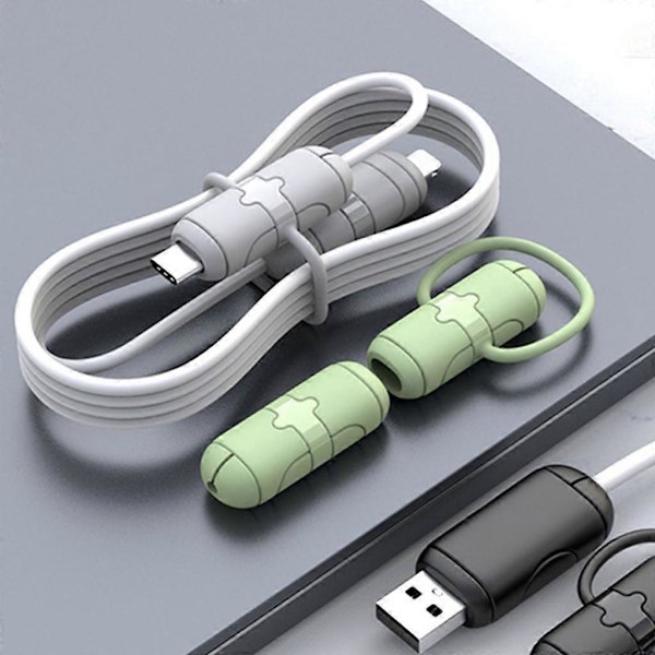 USB-ledning Android Kabelbeskytter Oplader Tegneserie Bid Datakabel Beskyttere