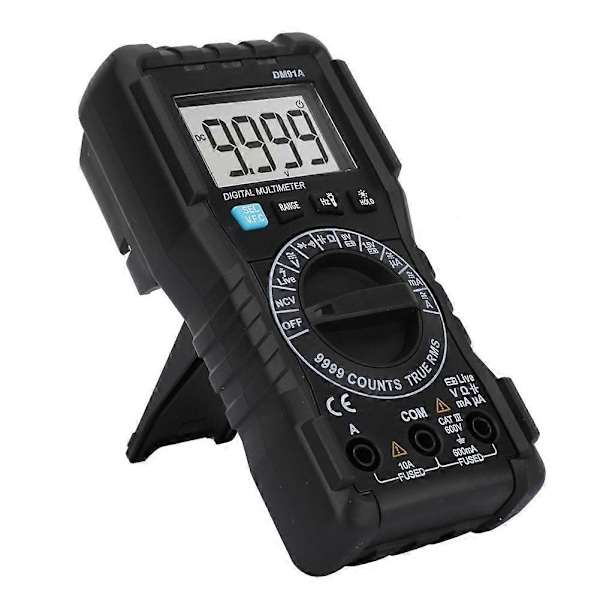 DM91A 9999 Multimeter Digital Automatisk Intelligent Multimeter (Batteri ikke inkludert)