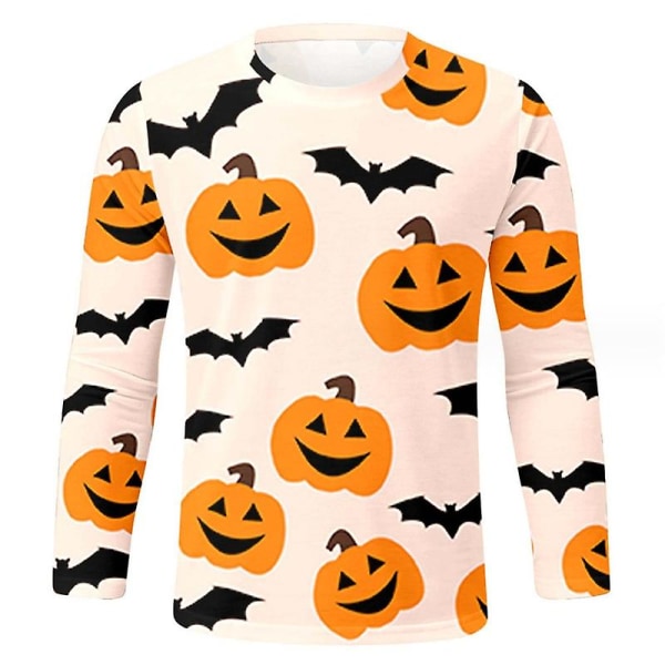 Pumpkin Shirt Halloween paidat miehille O Lantern Miesten T-paita style 11 L