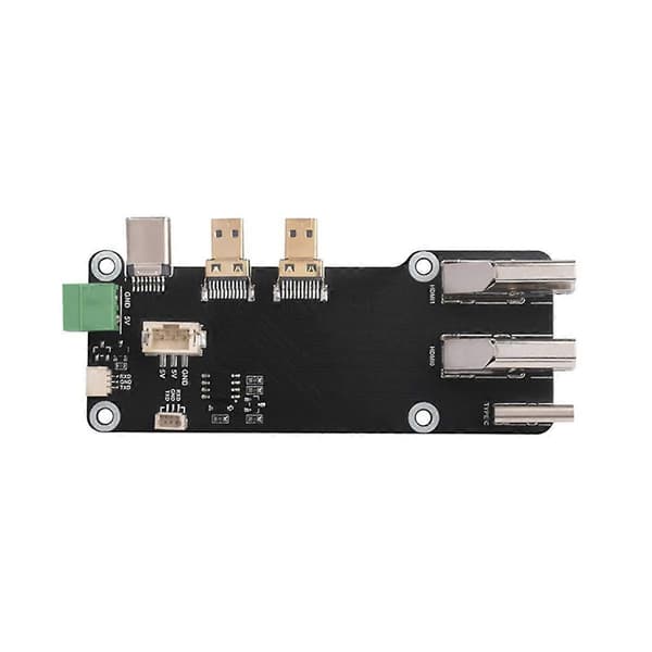 Mini -Kompatibel med -C Multifunktionell Adapter Två Strömförsörjningsmetoder Dubbel 4K-utgång för 5 / 4B