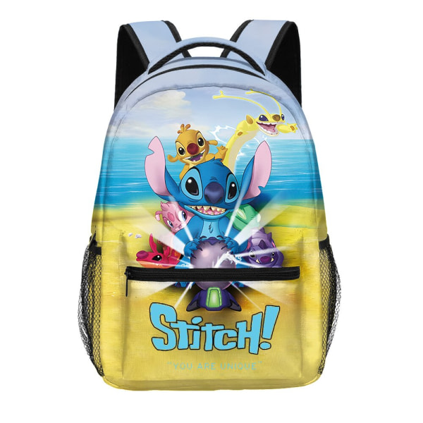 Disney Lilo Stitch Kawaii Pojkar Flickor Barn Skolboksväskor Dam Högkapacitet Bagpack Tonåringar Reseryggsäck Mochila Escolar style 12