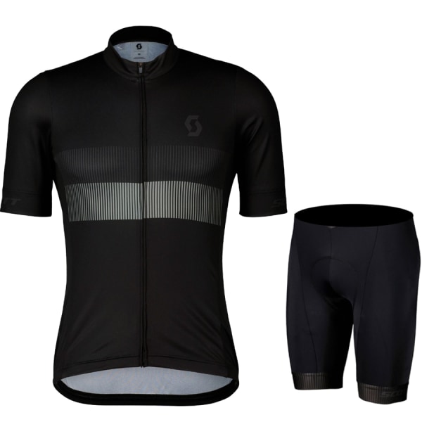 Scott Sykkeluniform for menn Mann Sommertrøyebukser Sportsklær Komplette klær Herresett Jakke Mtb Gel Bluse Shorts Green Asian size - XL