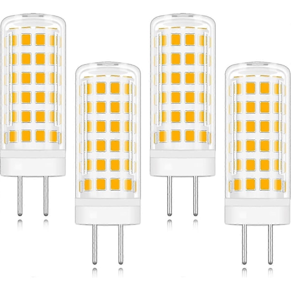 4-pack 9W GY6.35 Sockel LED-lampa AC/DC 220V Varmvit 3000K Motsvarande 9W Halogenlampa [Energiklass A+]