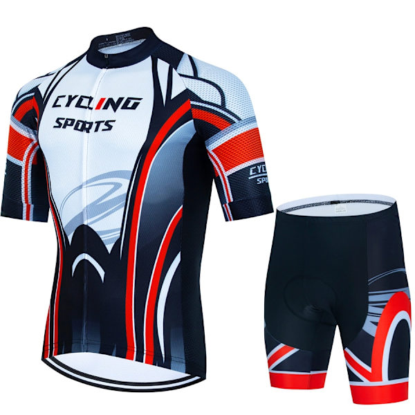 CYKLOPEDIA Sports Set Herr Cykelkläder 2023 Cykel Haklapp Blus Cykel Kläder Man Sommar Byxor Gel Shorts Mtb Tricuta Teams White Asian size - 4XL