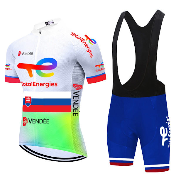 Total New Energies Equipacion Ciclismo Verano Hombre Sommer Cykeltrøje Mænd Roupa Ciclismo Masculino 20D Cykeltøj 2022 Cycling Clothing 19 XL