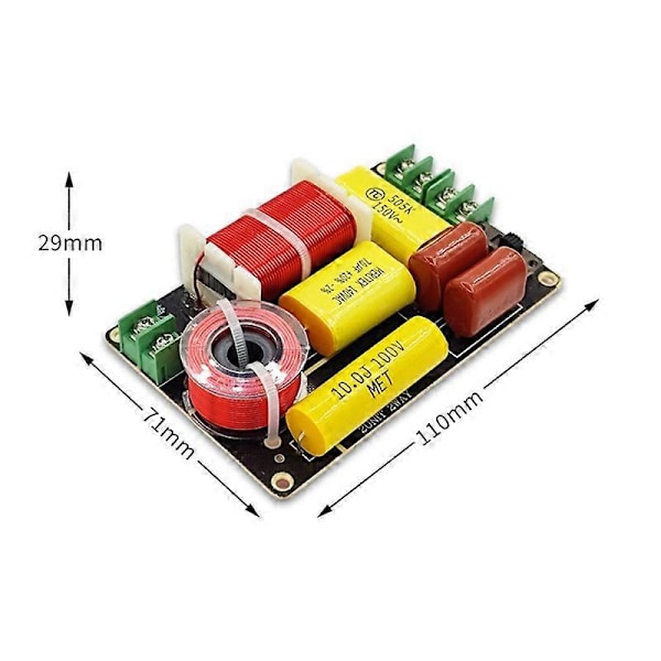 2 kpl -250 250W 2-tie jakosuodin diskantti basso jakosuodin DIY kaiutinsuodatinpiiri kotiin
