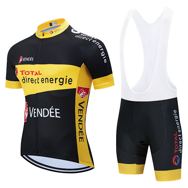 Total New Energies Equipacion Ciclismo Verano Hombre Sommer Cykeltrøje Mænd Roupa Ciclismo Masculino 20D Cykeltøj 2022 Cycling Clothing 21 M