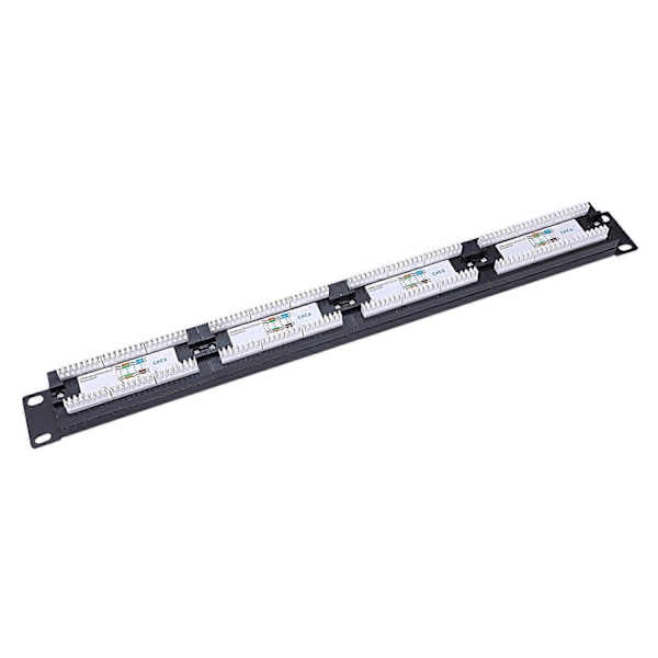 UTP 24 Port Rj45 Patch Panel Rack Kabel Veggmontert Brakett Koblingsrack Verktøy Ethernet Lan Nettverk
